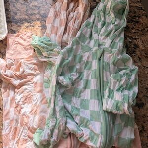 Kids Checkered One Piece 2 with hoods